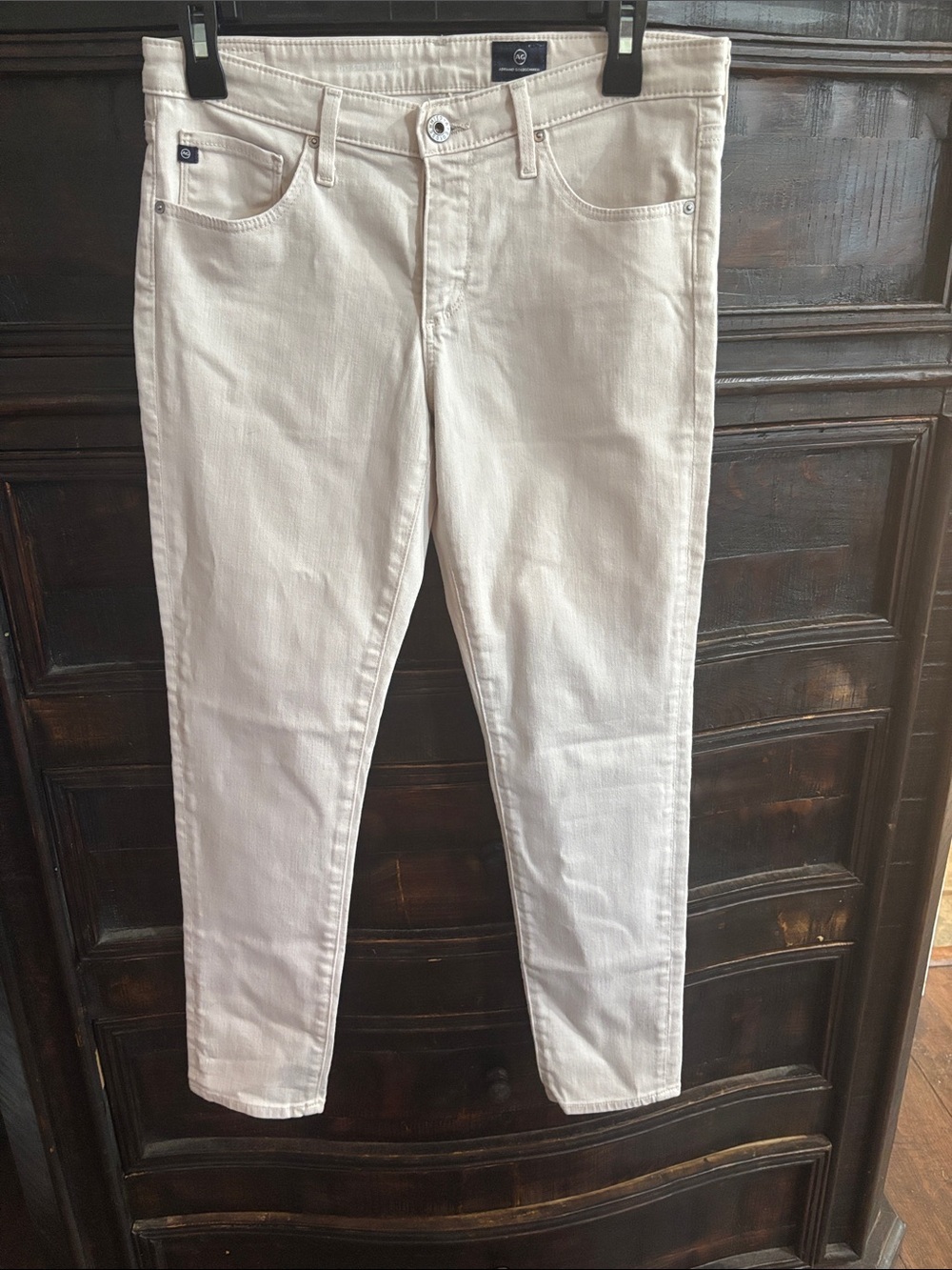 AG Women's The Stevie Ankle Slim Straight Jeans Size 29R Low Rise Stretch